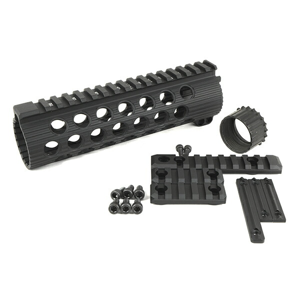 【サバゲ応援フェア】TROYタイプ TRX BATTLE RAIL 7.2 インチ ハンドガード ブラック