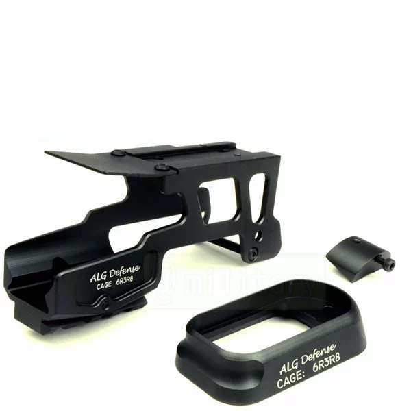【訳あり・B品】 ALG Defense タイプ 6-second オプティックマウント ＆ マグウェル セット ブラック