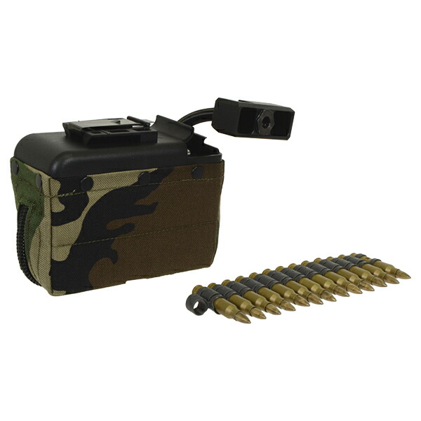 VFC CORDURA AmmoPouch(ウッドランド)型 ガスタンクセット (連結アダプター/ダミーカート付属) VFC GBBマシンガン M249 用
