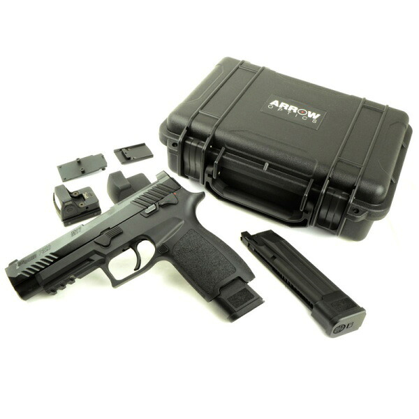 SIG AIR P320 M17 ガスブローバックガン マウントオプティクス DXセット RMRタイプ ドットサイト ブラック｜SAMURAI