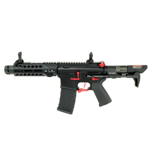 KINWA X E&C 333E STRIKE オプレッサー PDW7 電子トリガー搭載 電動ガン レッド|SAMURAI