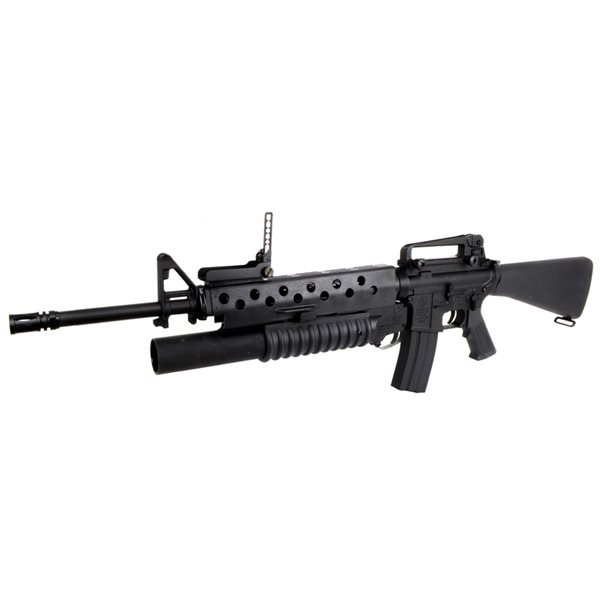 E&C 702E M16 with M203 グレネードランチャー 電子トリガー搭載 電動ガン