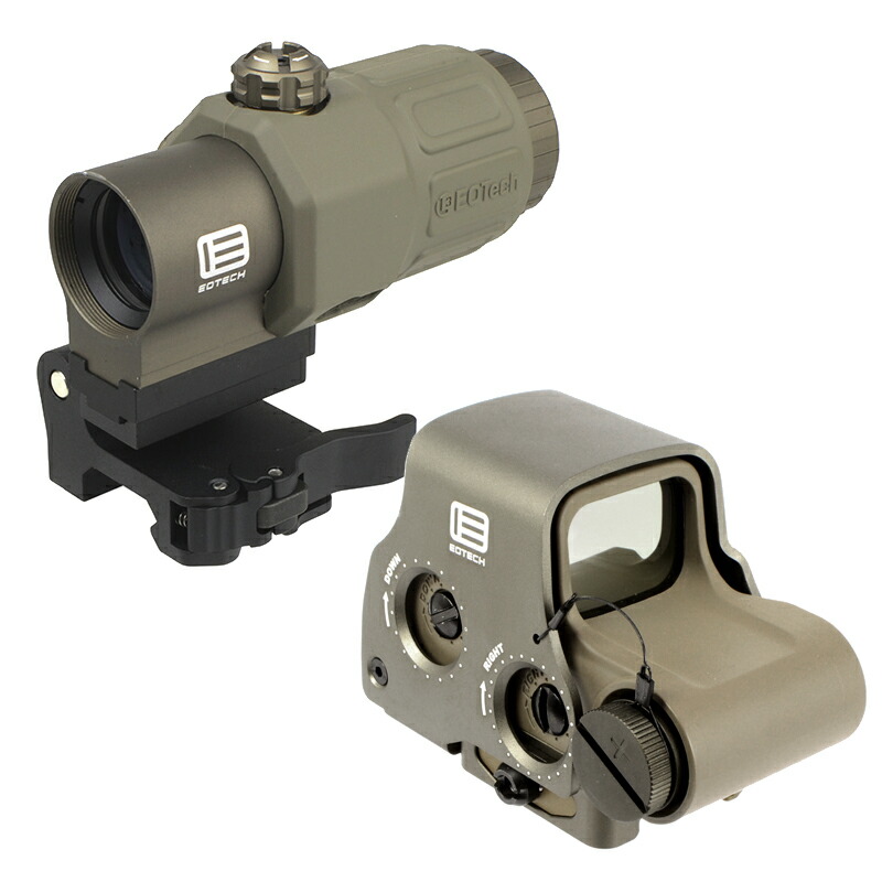 SOTAC EXPS3-0 タイプ ドットサイト 現行刻印モデル ＆ G33 STS タイプ 3X マグニファイア セット デザートカラー