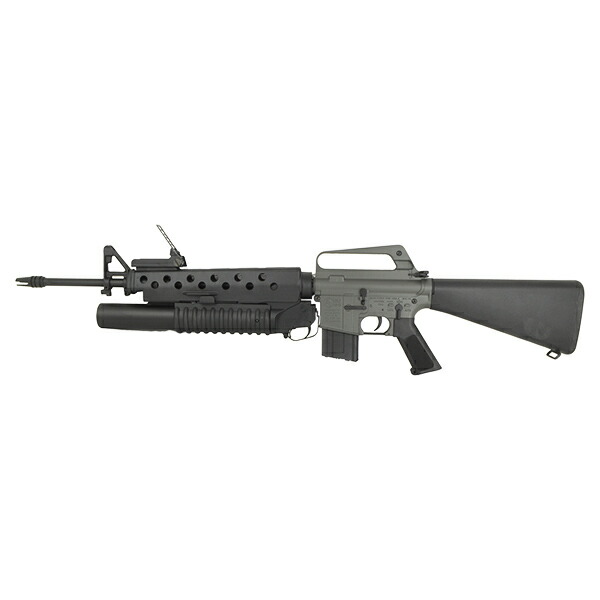 E&C 703E COLT M16A1 パーカーライズ with M203 グレネードランチャー (Kestrel V2 BASIC搭載) 電動ガン(COLT Licensed)