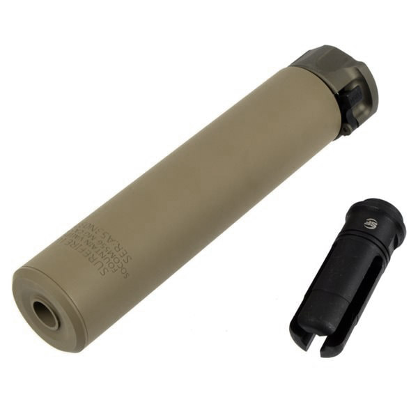 5KU SF SOCOM556-MG タイプ サプレッサー & ハイダー (14mm逆ネジ) デザートカラー