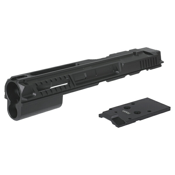 5KU Harbingerタイプ CNC Optic Ready アルミスライド ASG/KJW GBB CZ SHADOW2用 ブラック