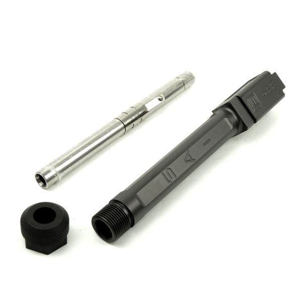 Guns Modify SAIタイプ CNCステンレス ボックスフルートアウター&インナーバレルセット マルイ GBB グロック17用 ブラック 9,486円