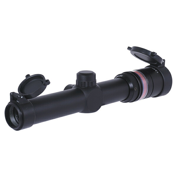 Trijicon TR24 タイプ 1.5-6×24 ファイバー集光 ライフル スコープ レッド発光