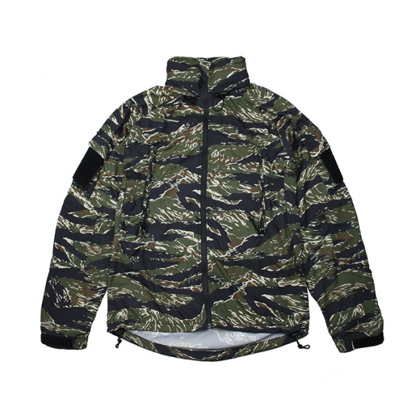 レア　military タイガーストライプ迷彩ジャケット 楽天市場】TMC グリーンタイガーストライプ 迷彩 フード付