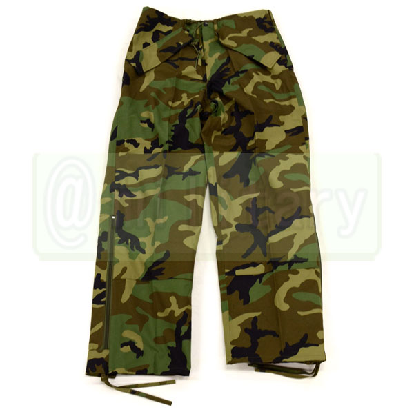 【メーカー協賛セール】TRU-SPEC H2O PROOF素材使用 レインパンツ Woodland（ウッドランド）迷彩｜SAMURAI
