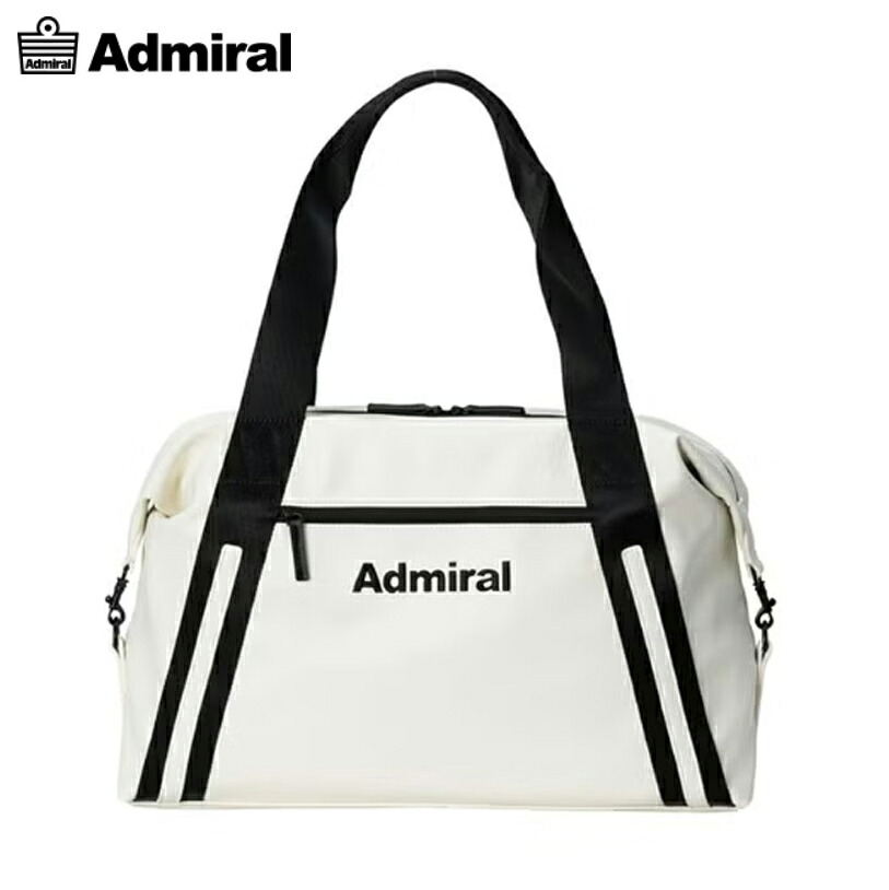 ADMIRAL GOLF（アドミラルゴルフ） ゴルフ ボストンバッグシボ合皮 ADMZ6AB3 ホワイト/W47cm / D17cm / H30cm/合成皮革(PU)