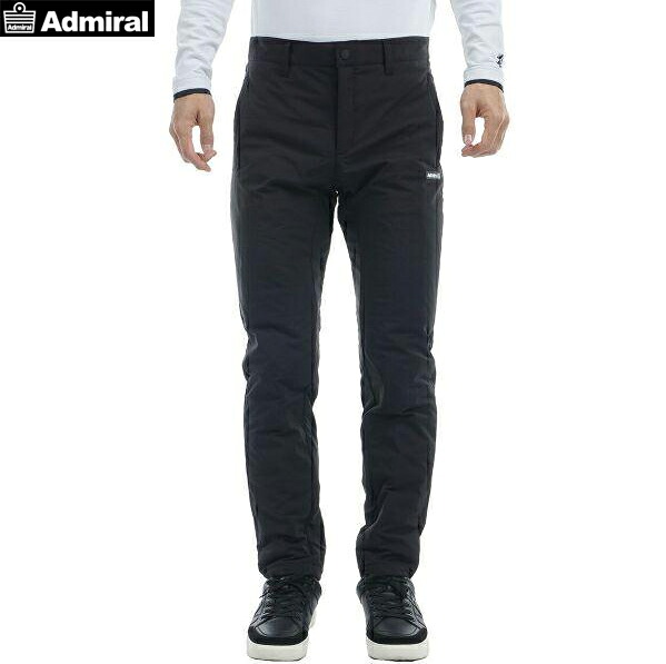 【SALE】ADMIRAL golf(アドミラルゴルフ) ゴルフウェア 秋冬 メンズウエア 軽量中綿パンツ ADMA490 ブラック 黒 Lサイズ AWM1002 定価税込22,000円 撥水加工 ストレッチ|名入れボールゴルフギフトゴルゴル