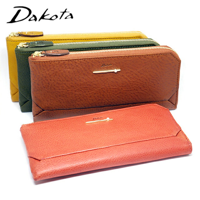 ダコタ 長財布 L字ラウンドファスナー ペルラ かわいい ブランド Dakota Perla 0030055 代引き手数料無料 レディース 財布 イタリア製 革 購入で選べるノベルティーカラー ポイント10倍 カード大容量 14枚 2020 AW 新作 軽量 ラッピング｜三条タナカ