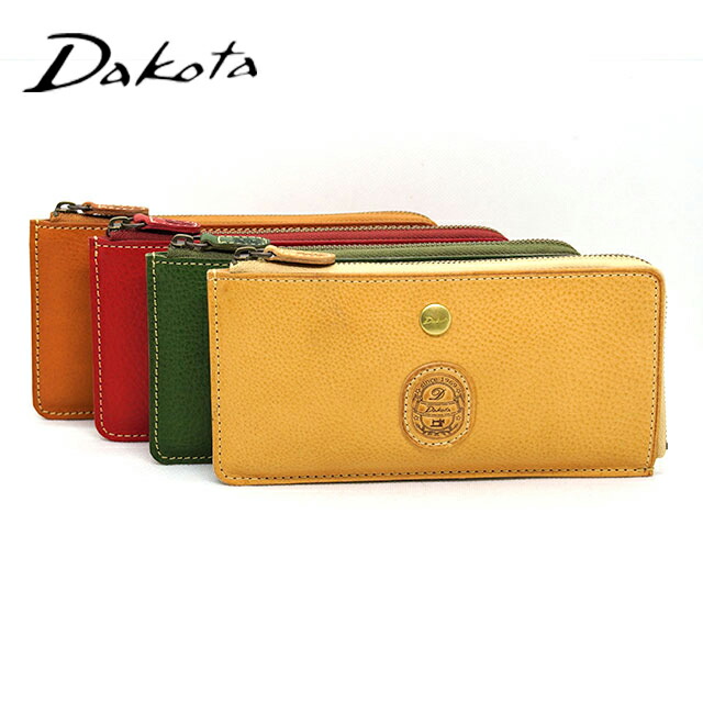 ダコタ 長財布 レディース L字ファスナー 小銭入れ L字ファスナー Dakota Patina パティーナ 0031554 牛革 選べるノベルティーカラー ホワイトデー ラッピング ご褒美 収納 小銭入れ カードポケット 4枚 レッド ベージュ キャメル グリーン フルベジタブルタンニン鞣し｜三条タナカ