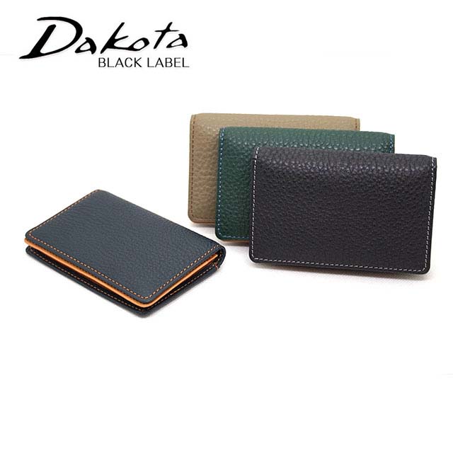 ダコタ ブラックレーベル バシレウス カードケース 名刺入れ 0625414 Dakota Black Label Basileus CARD CASE ブラック オーク グリーン ネイビー 日本製 牛革