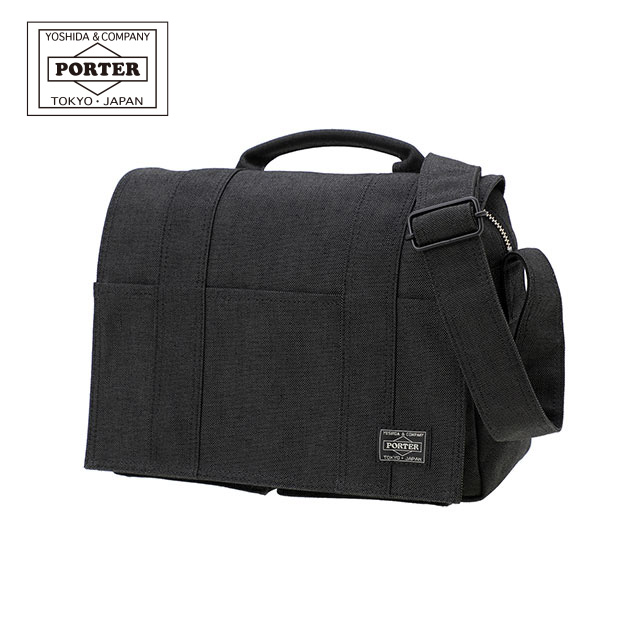 ポーター スモーキー ショルダーバッグ(S) 592-27630 PORTER SMOKY フラップ付き B5サイズ対応 コーデュラダック 日本製 メンズ レディース 軽量 小型|三条タナカ