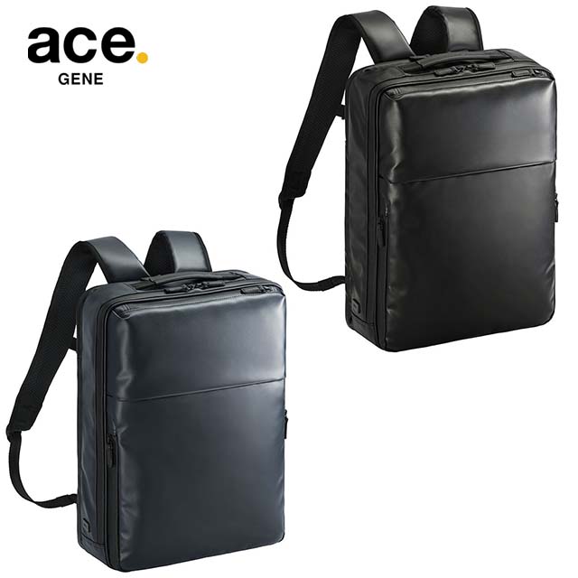 エース ace. ガジェタブルWR2 68663 ビジネスリュック 通勤 通学 PC対応 B4 15.6インチ 16L 軽量 撥水 スリム メンズ レディース 人気 通勤バッグ ブラック/ネイビー セットアップあり 2気室