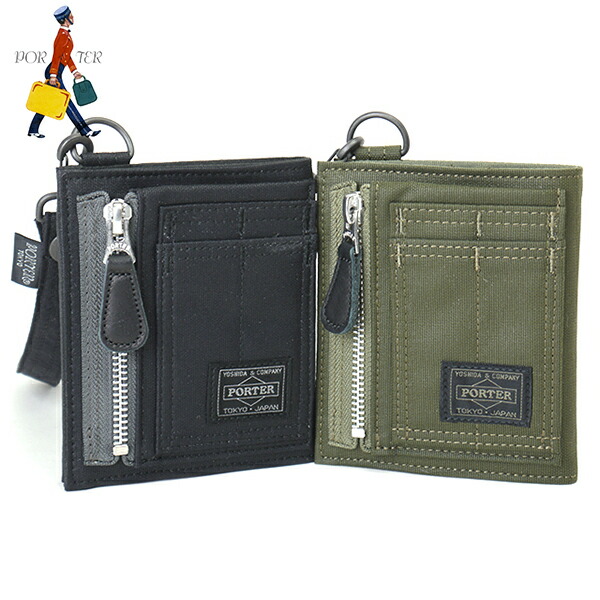 超人気 楽天市場 ポーター 財布 メンズ 二つ折り フライングエース Porter Flying Ace 863 ユニセックス 送料無料 代引き手数料無料 軽量 吉田カバン 19 Aw 新作 レビュー記入でいせ辰木綿小ふろしきプレゼント ブラック オリーブドラブ プレゼント 父の