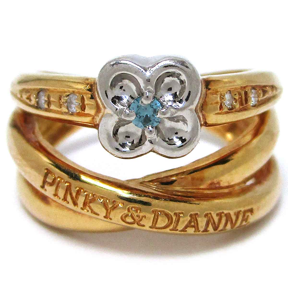 ★期間限定★美品★プラチナ　ダイヤモンド　リング　トリリアント 18金 ピンクゴールド プラチナ900 トリプルライン ダイヤモンド リング