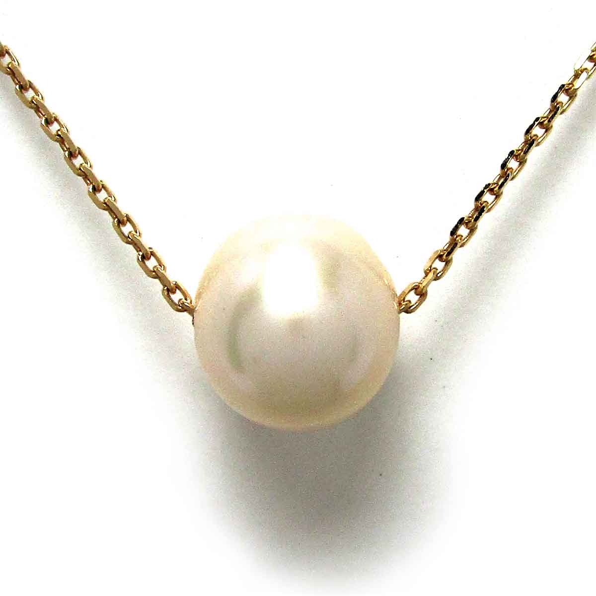 【ノーブランド】K18WG パール ネックレス 楽天市場】ノーブランド レディースネックレス ブロンズパール