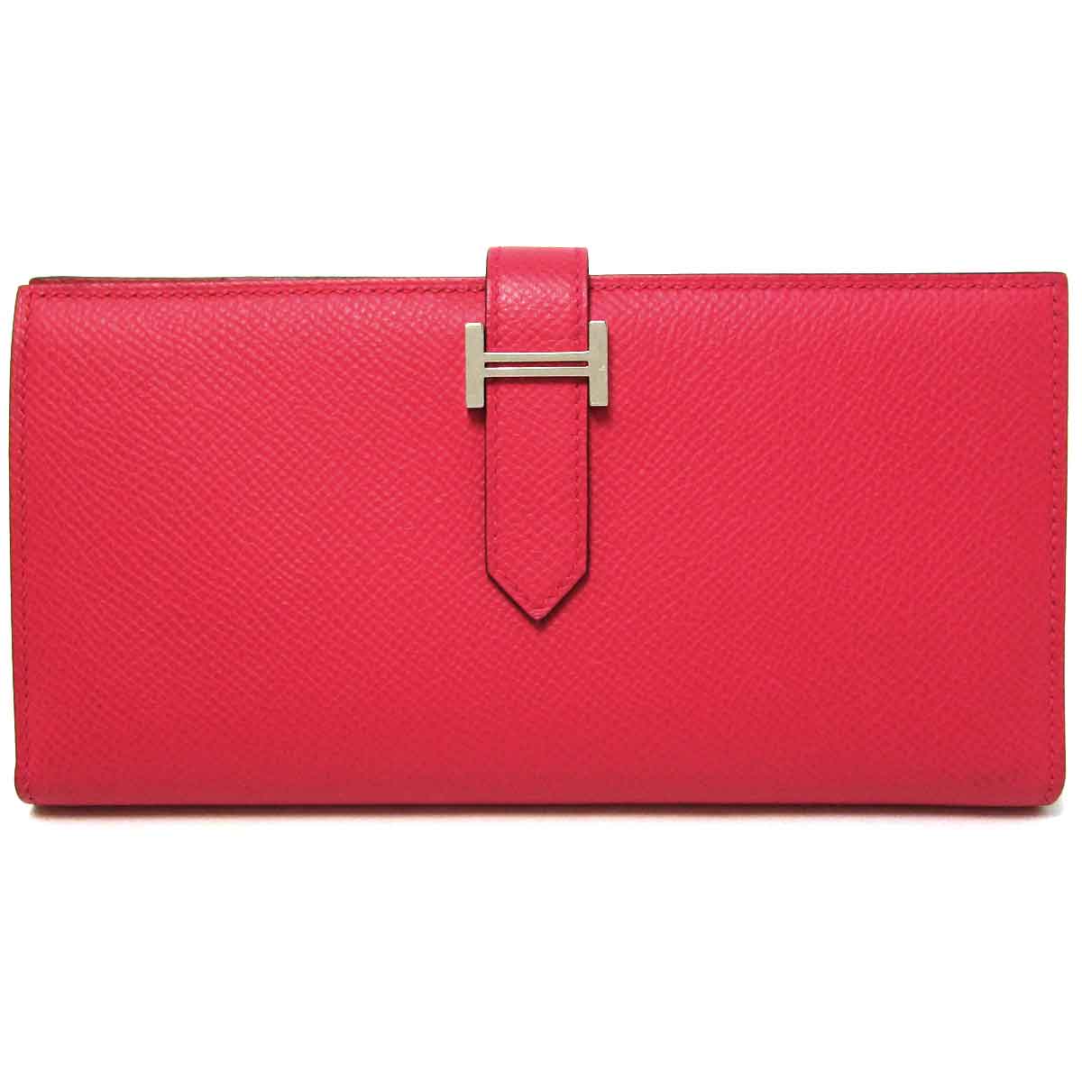 【HERMES】BEARN LONG ベアン スフレ ロング財布 Rose azalea HERMES】BEARN LONG ベアン スフレ ロング財布 Rose azalea
