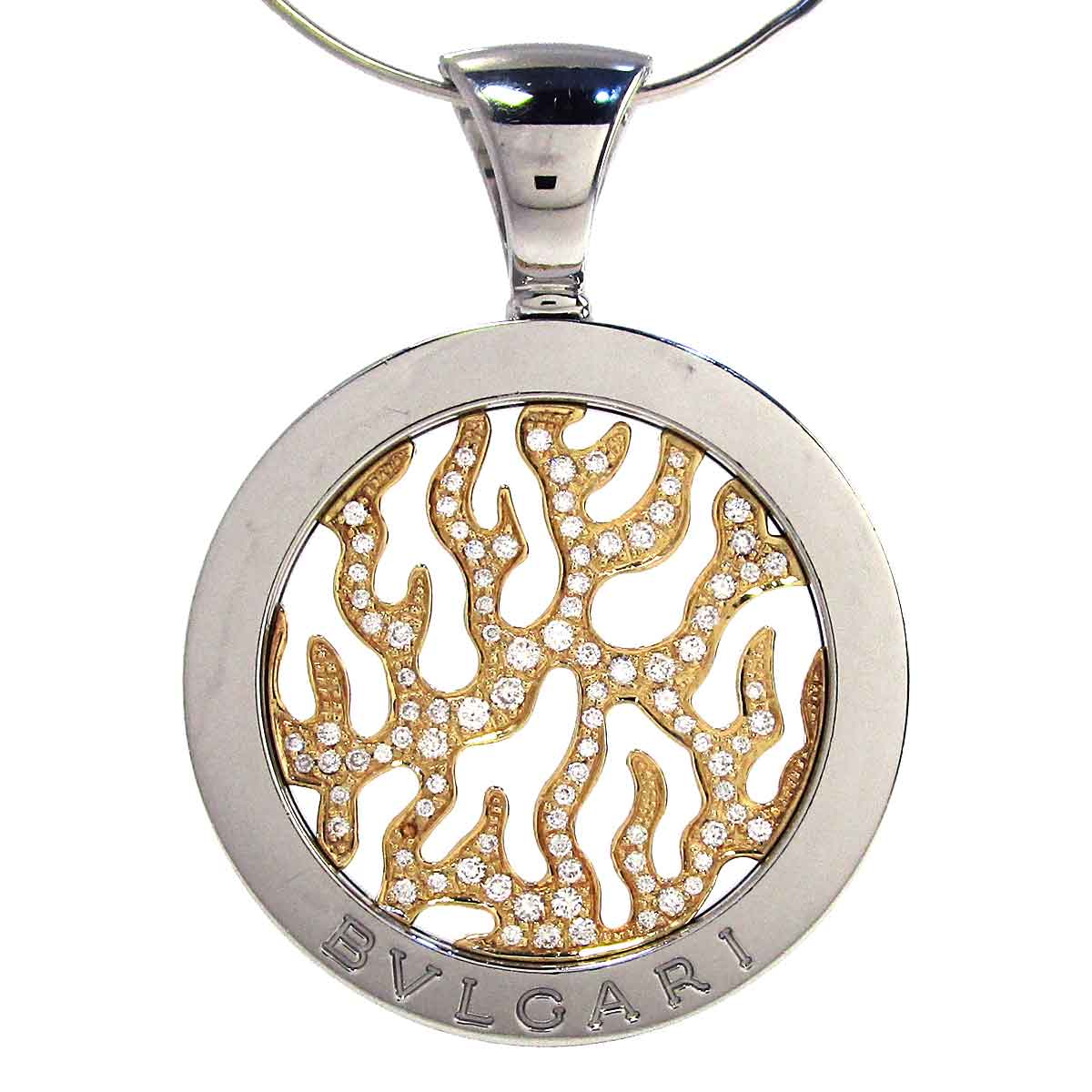 楽天市場】BVLGARI ブルガリ ペンダント トップ トンドファイア K18YG