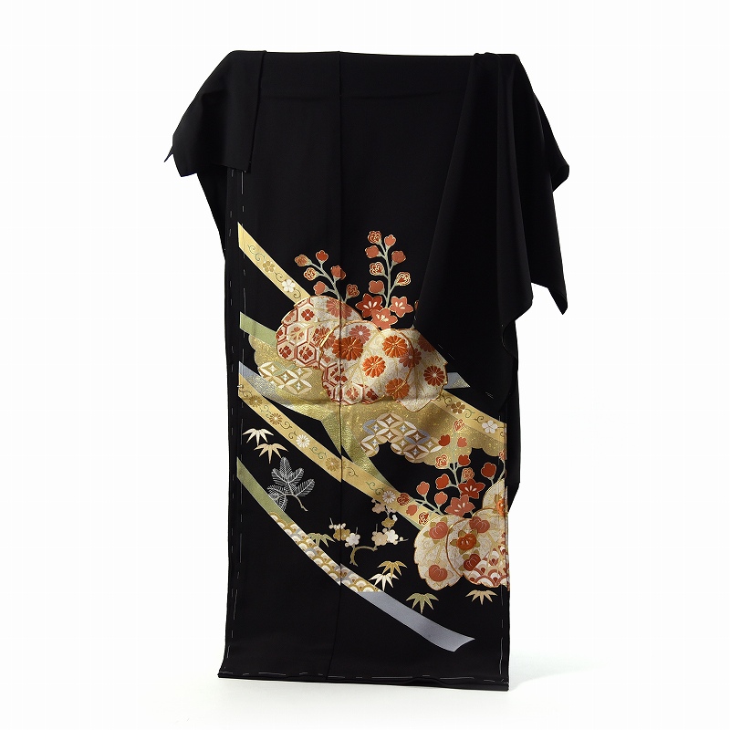 楽天市場】黒留袖 フルオーダー手縫いお仕立て付き♪正絹 日本の絹浜
