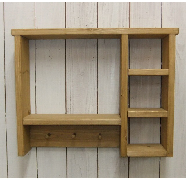 Handmade Shelves A Peg With Oak Antique Wall Shelf Rack Decorative Decoration Natural Goods