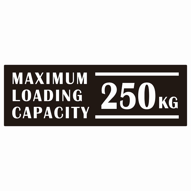 Maximum Loading Sticker 【楽天市場】最大積載量 Maximum Loading Capacity 英語表記 ブラック 250kg ステッカー シール カーステッカー ...