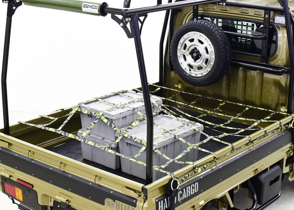 ハードカーゴ トラックベッドネット カモフラージュ 軽トラック標準ボディ用 HARD CARGO カモフラージュ|エスクリエイト
