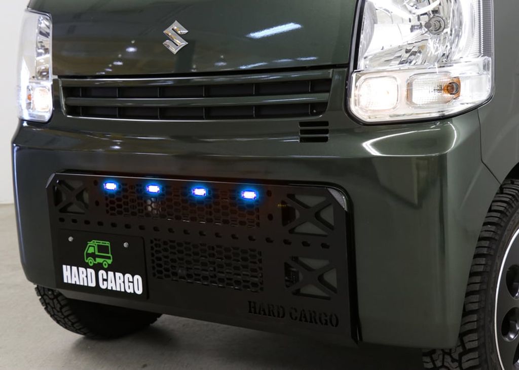 ハードカーゴ LEDスキッドグリル ポリスブルー エブリイバン DA17V HARD CARGO ブルー