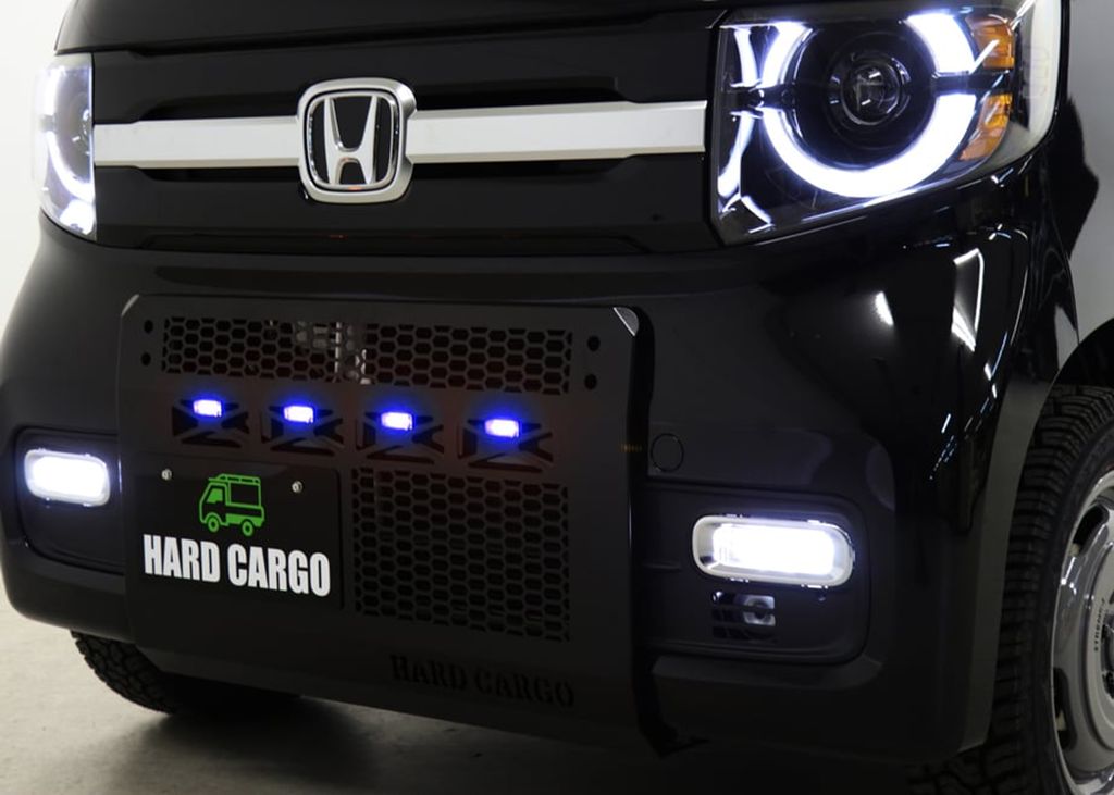 ハードカーゴ LEDスキッドグリル ポリスブルー N-VAN JJ1 JJ2 HARD CARGO ブルー