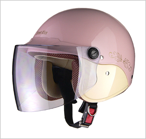 【リード工業】 Street Alice QJ-3 セミジェットヘルメット パールピンク /LEAD ストリート アリス
