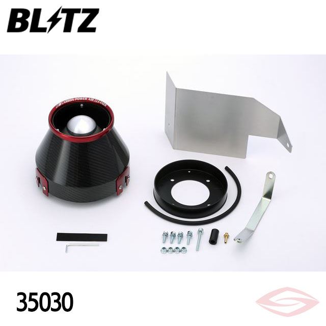 BLITZ カーボンパワー エアクリーナー ステージア NM35 ニッサン(35030) /ブリッツ コアタイプ CARBON POWER