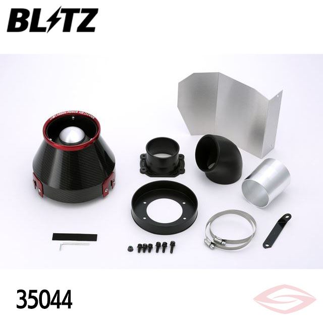 BLITZ カーボンパワー エアクリーナー スープラ JZA80 トヨタ(35044) /ブリッツ コアタイプ CARBON POWER｜エスクリエイト