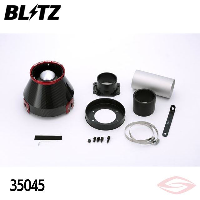 BLITZ カーボンパワー エアクリーナー クレスタ JZX90 トヨタ(35045) /ブリッツ コアタイプ CARBON POWER｜エスクリエイト