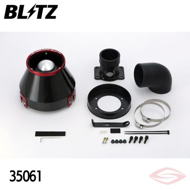 BLITZ カーボンパワー エアクリーナー セリカ ZZT231 トヨタ(35061) /ブリッツ コアタイプ CARBON POWER｜エスクリエイト