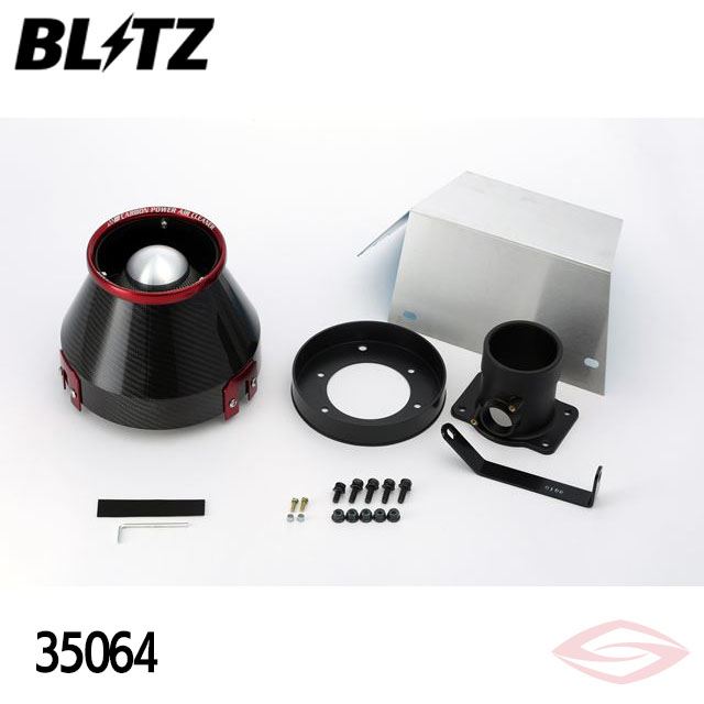 BLITZ カーボンパワー エアクリーナー ヴェロッサ JZX110 トヨタ(35064) /ブリッツ コアタイプ CARBON POWER｜エスクリエイト