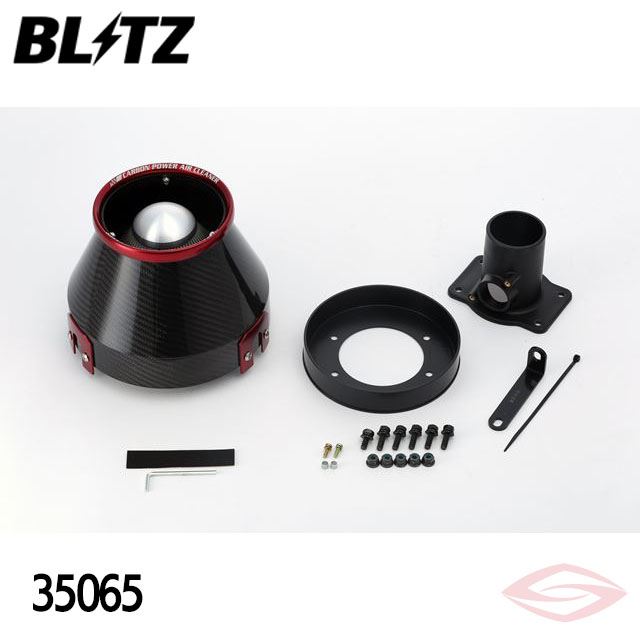 BLITZ カーボンパワー エアクリーナー カローラフィールダー NZE121G NZE124G トヨタ(35065) /ブリッツ コアタイプ CARBON POWER