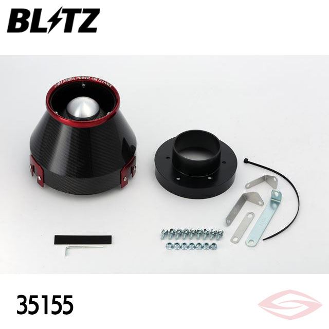 BLITZ カーボンパワー エアクリーナー オーリス ZRE152H トヨタ(35155) /ブリッツ コアタイプ CARBON POWER｜エスクリエイト