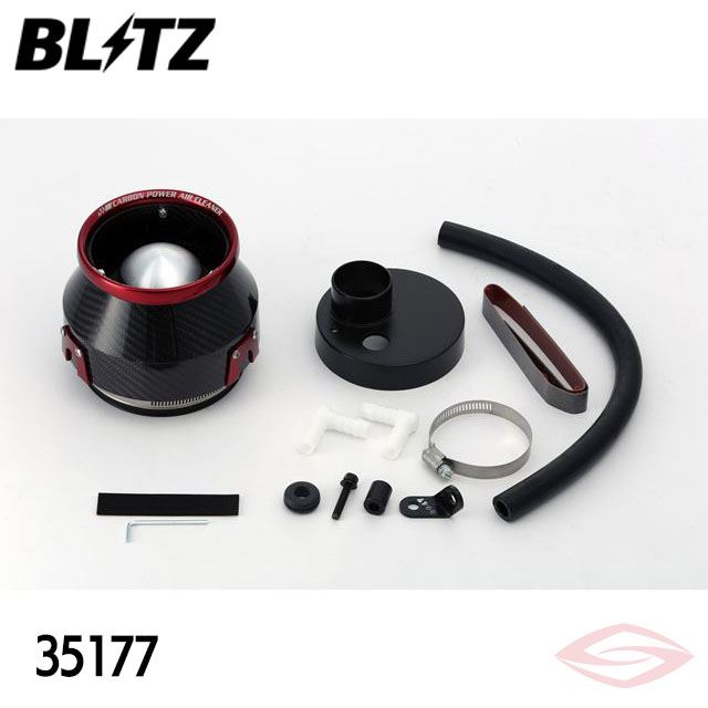 BLITZ カーボンパワー エアクリーナー ワゴンRスティングレー MH34S MH44S スズキ(35177) /ブリッツ コアタイプ CARBON POWER