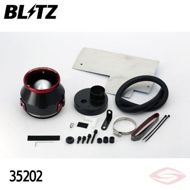 BLITZ カーボンパワー エアクリーナー N-BOXカスタム JF1 JF2 ホンダ(35202) /ブリッツ コアタイプ CARBON POWER