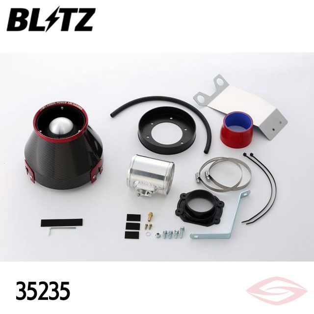 BLITZ カーボンパワー エアクリーナー アクセラセダン BM2FP BM2AP マツダ(35235) /ブリッツ コアタイプ CARBON POWER|エスクリエイト