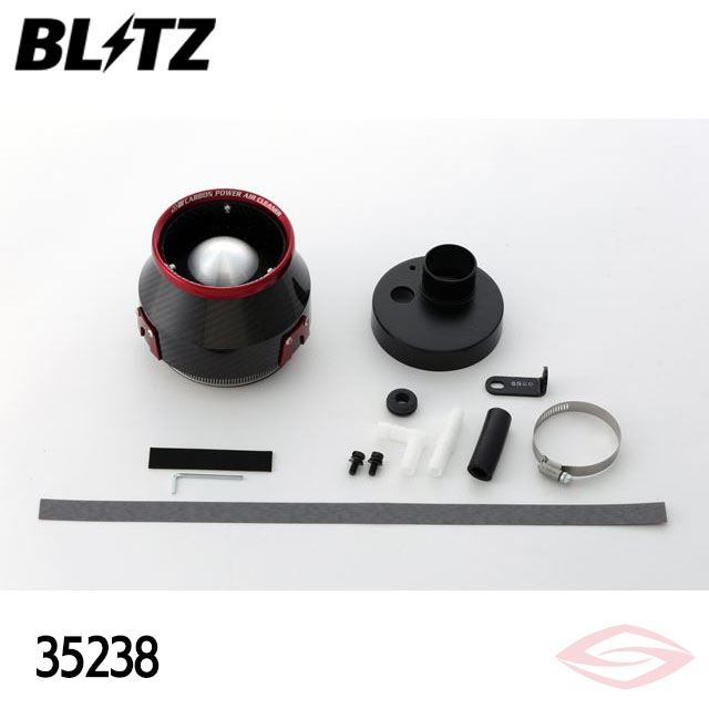 BLITZ カーボンパワー エアクリーナー スクラム DG17V DG17W マツダ(35238) /ブリッツ コアタイプ CARBON POWER