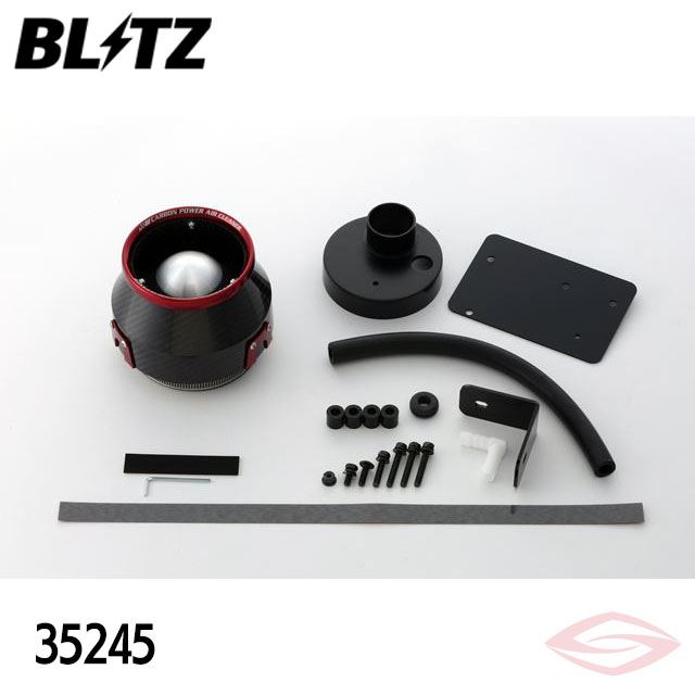 BLITZ カーボンパワー エアクリーナー スペーシアカスタム MK54S スズキ(35245) /ブリッツ コアタイプ CARBON POWER
