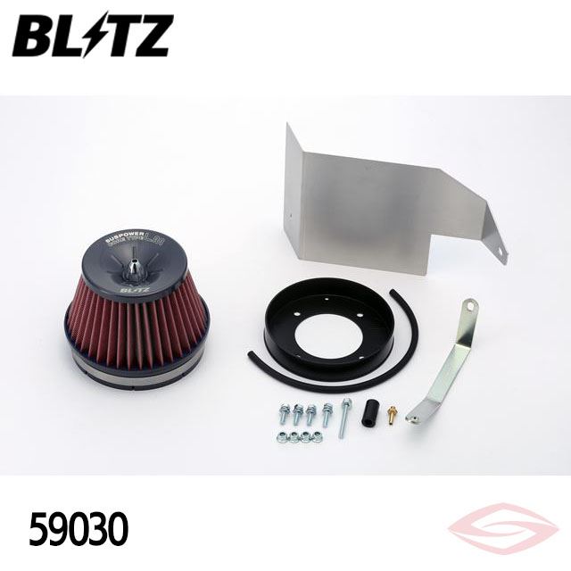 BLITZ サスパワーLMレッド エアクリーナー スカイライン HV35 PV35 ニッサン(59030) /ブリッツ コアタイプ SUS POWER LM-RED