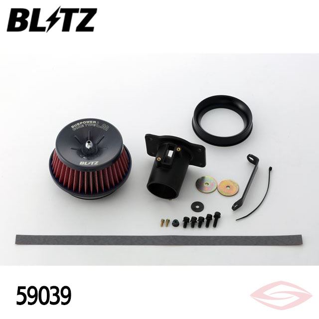 BLITZ サスパワーLMレッド エアクリーナー キューブ Z12 ニッサン(59039) /ブリッツ コアタイプ SUS POWER LM-RED