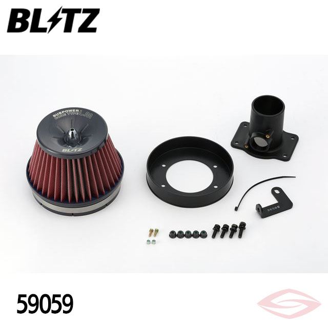 BLITZ サスパワーLMレッド エアクリーナー bB NCP30 NCP31 NCP34 NCP35 トヨタ(59059) /ブリッツ コアタイプ SUS POWER LM-RED