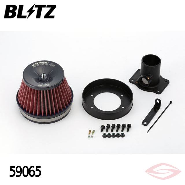 BLITZ サスパワーLMレッド エアクリーナー カローラ NZE121 NZE124 トヨタ(59065) /ブリッツ コアタイプ SUS POWER LM-RED