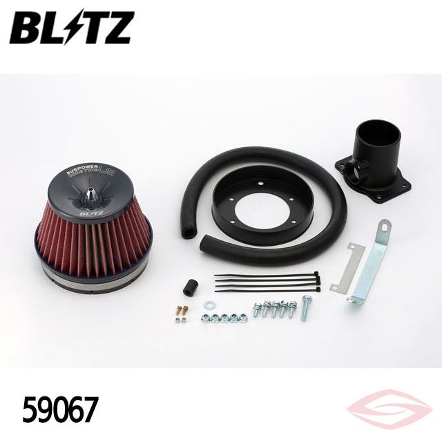 BLITZ サスパワーLMレッド エアクリーナー ヴォクシー AZR60G AZR65G トヨタ(59067) /ブリッツ コアタイプ SUS POWER LM-RED